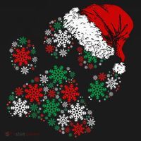 Merry Christmas Dog Paws Lights Santa hat Snowflake Xmas Hoodie thumb 7