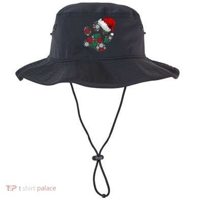 Merry Christmas Dog Paws Lights Santa hat Snowflake Xmas Bucket Hat