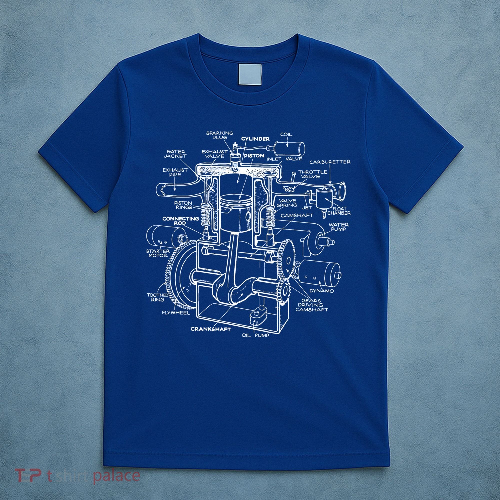 Mechanics Car Engine Pieces Cars Lovers Gift Muscle Cars Cute Gift T-Shirt