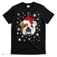 Merry Christmas English Bulldog Ugly Sweater T-Shirt thumb 0