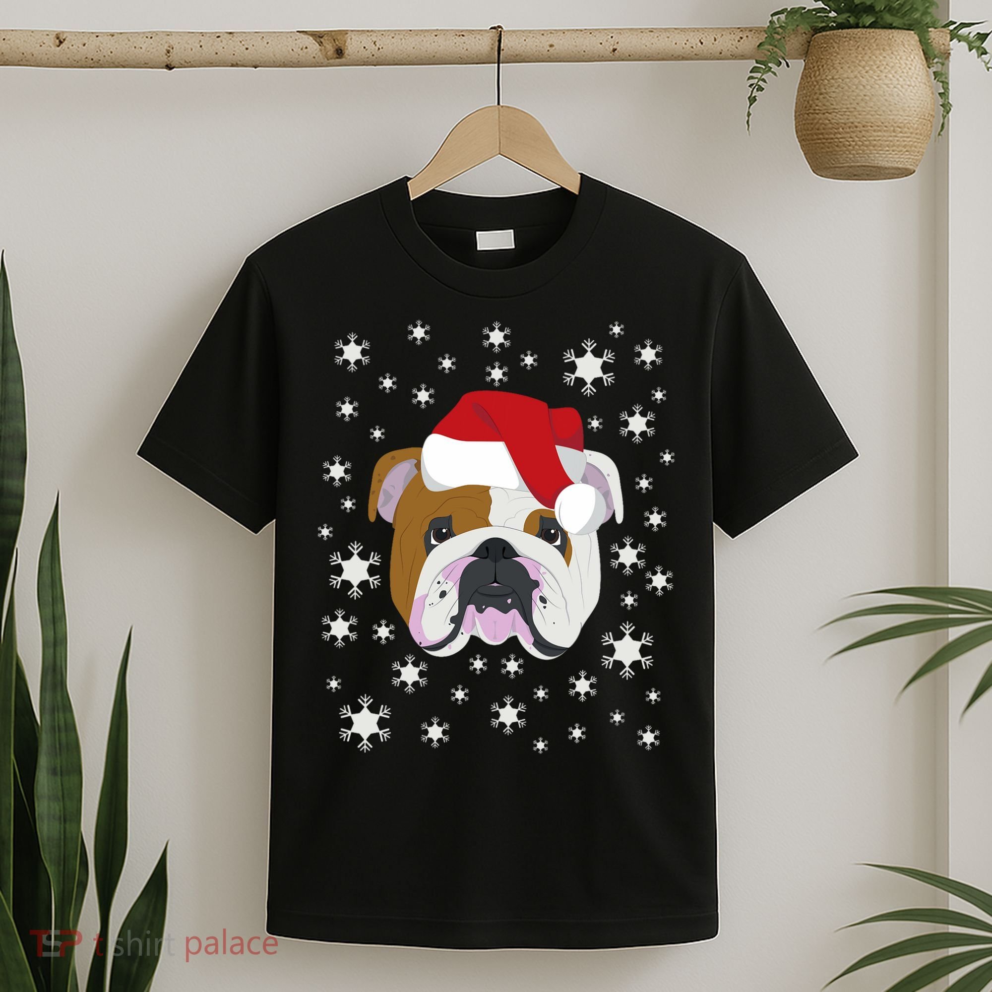 Merry Christmas English Bulldog Ugly Sweater T-Shirt