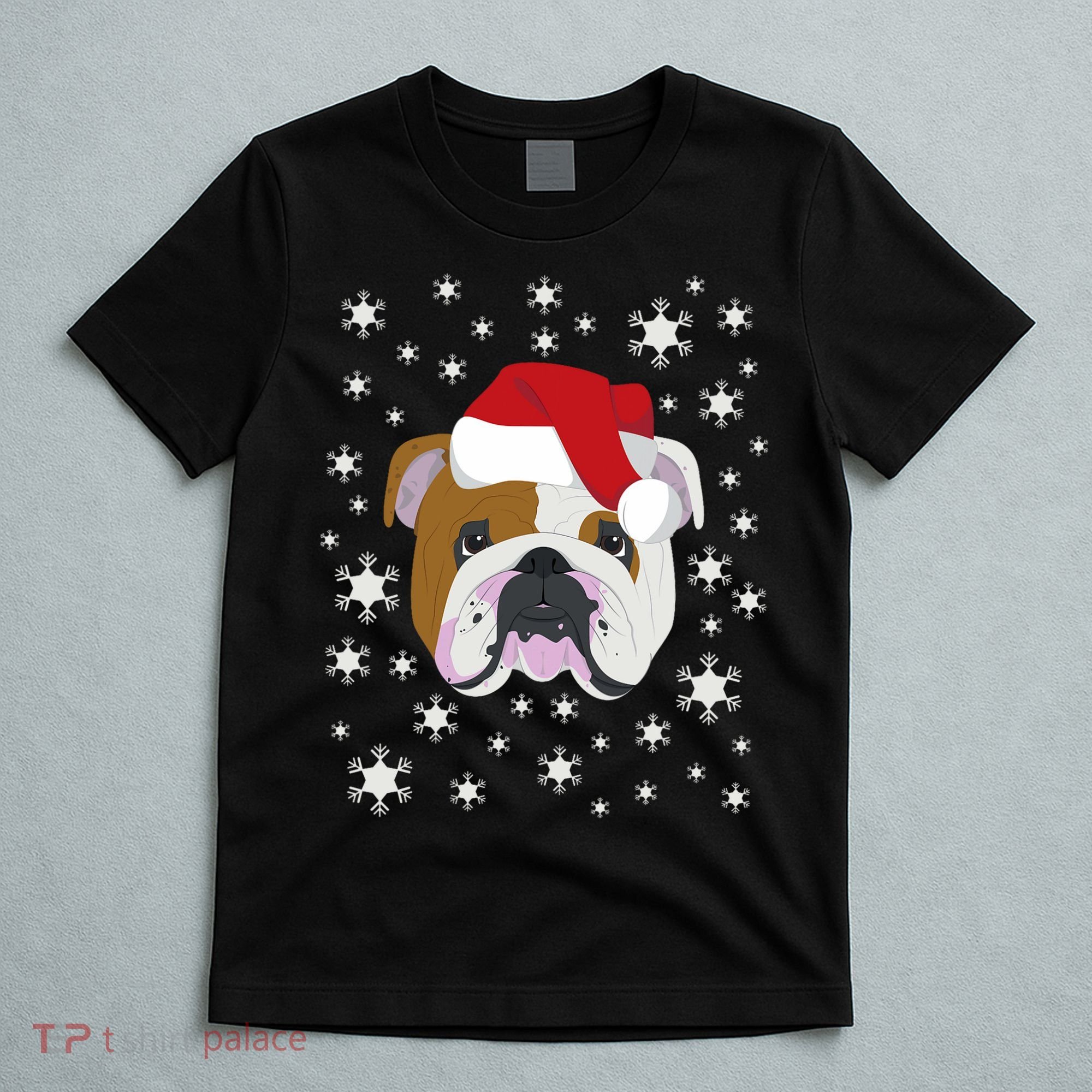 Merry Christmas English Bulldog Ugly Sweater T-Shirt