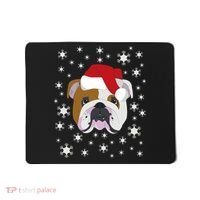 Merry Christmas English Bulldog Ugly Sweater Mousepad thumb 0