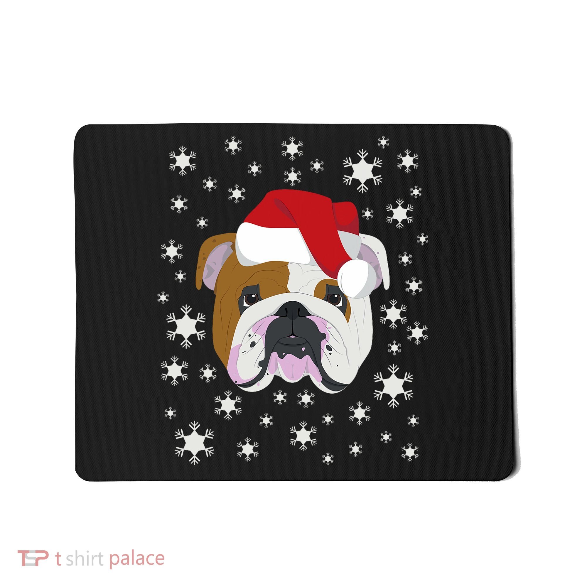 Merry Christmas English Bulldog Ugly Sweater Mousepad