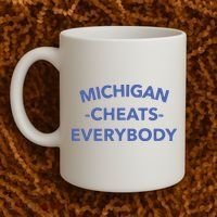 Michigan Cheats Everybody Coffee Mug thumb 2