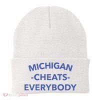 Michigan Cheats Everybody Beanie thumb 0