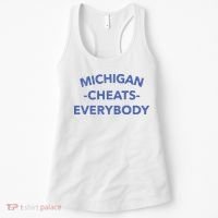 Michigan Cheats Everybody Women's Tank Top thumb 0
