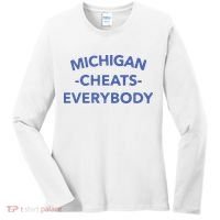Michigan Cheats Everybody Women's Long Sleeve Shirt thumb 0