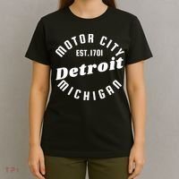 Motor City Est 1701 Detroit Michigan T-Shirt thumb 4
