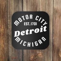 Motor City Est 1701 Detroit Michigan Coaster thumb 0