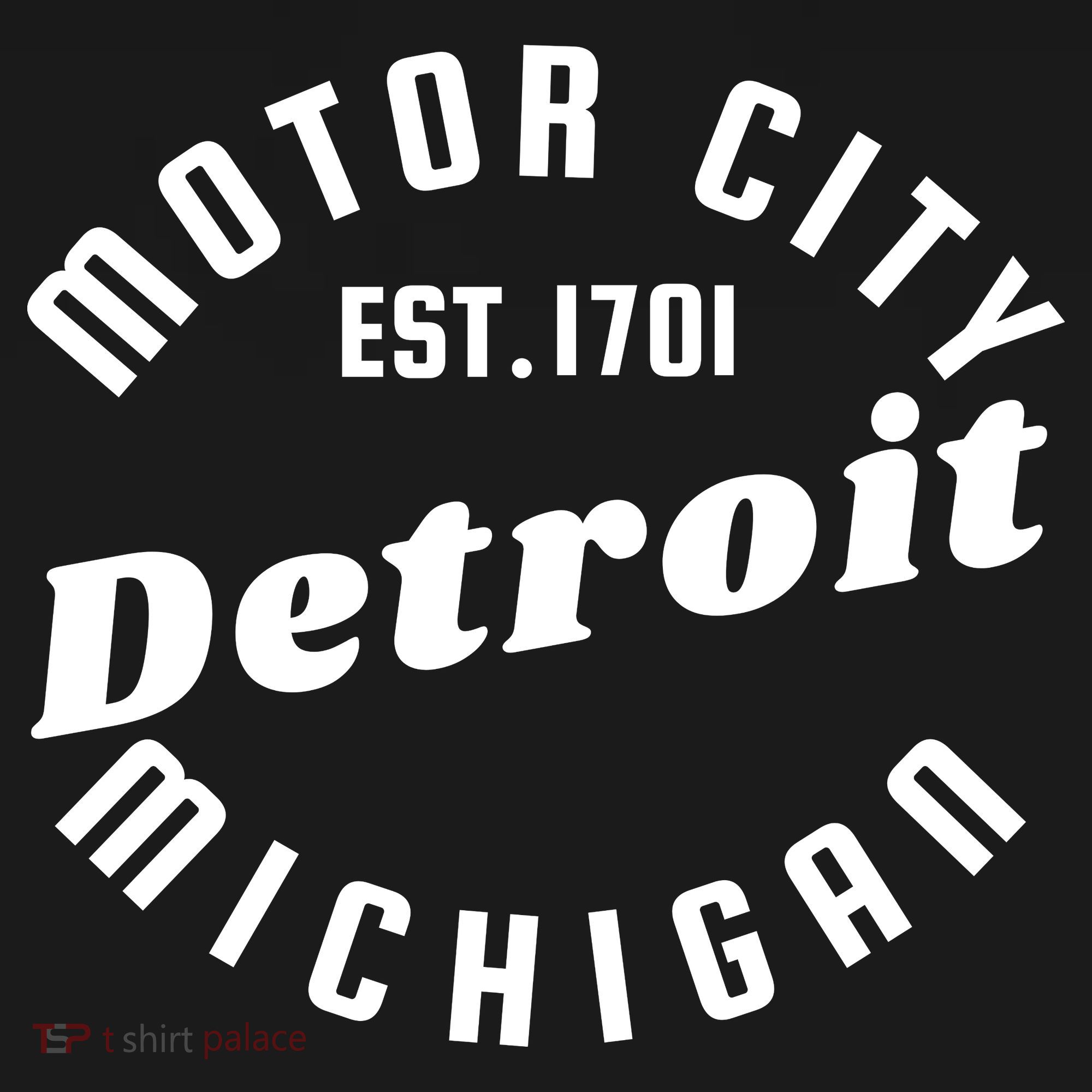 Motor City Est 1701 Detroit Michigan Visor