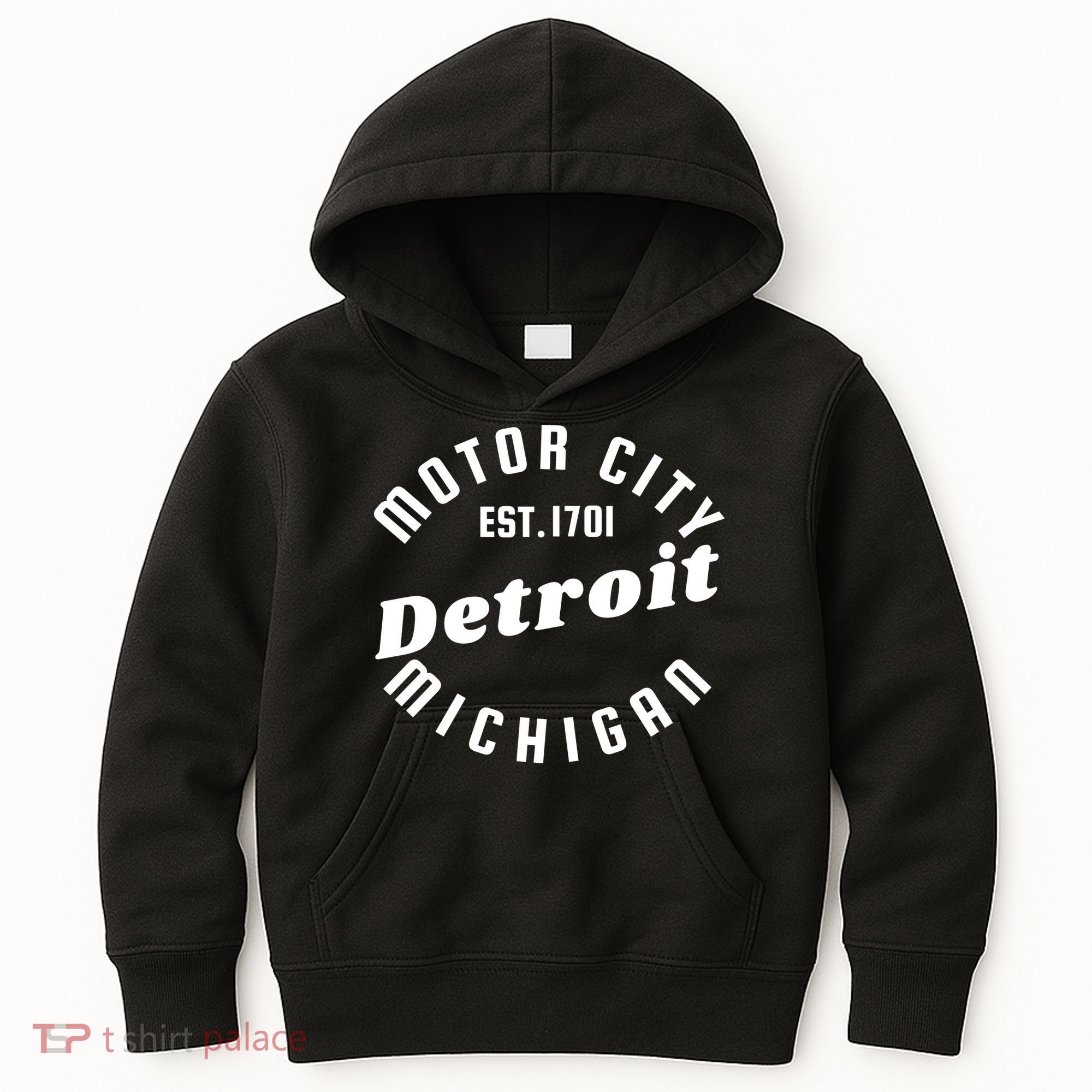 Motor City Est 1701 Detroit Michigan Kids Hoodie