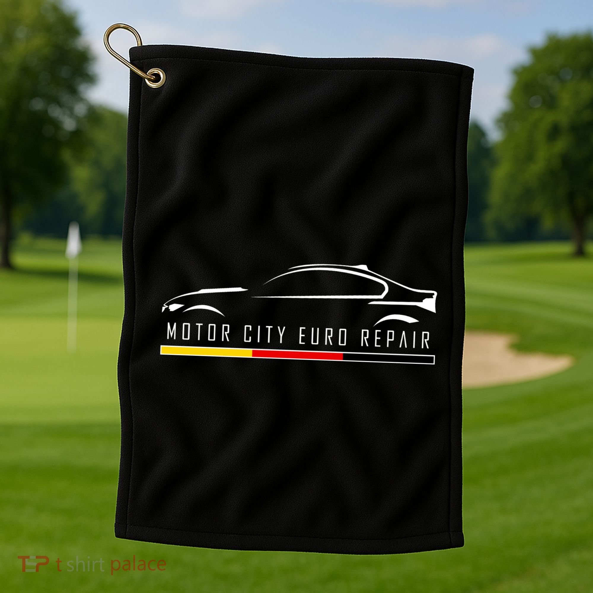 Motor City Euro Repair Golf Towel