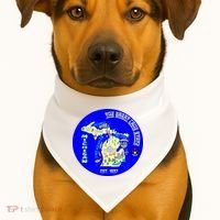 Michigan Circle Emblem The Great Lake State USA-Made Doggie Bandana thumb 1