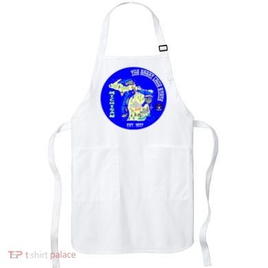 Michigan Circle Emblem The Great Lake State Apron