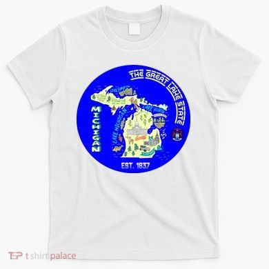 Michigan Circle Emblem The Great Lake State T-Shirt