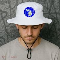 Michigan Circle Emblem The Great Lake State Bucket Hat thumb 2