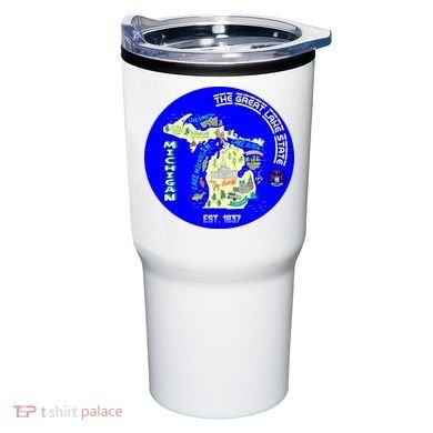 Michigan Circle Emblem The Great Lake State Tumbler