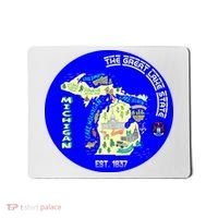 Michigan Circle Emblem The Great Lake State Mousepad thumb 0