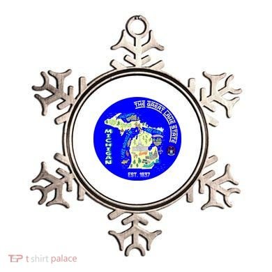 Michigan Circle Emblem The Great Lake State Ornament