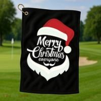 Merry Christmas Everyone Golf Towel thumb 1