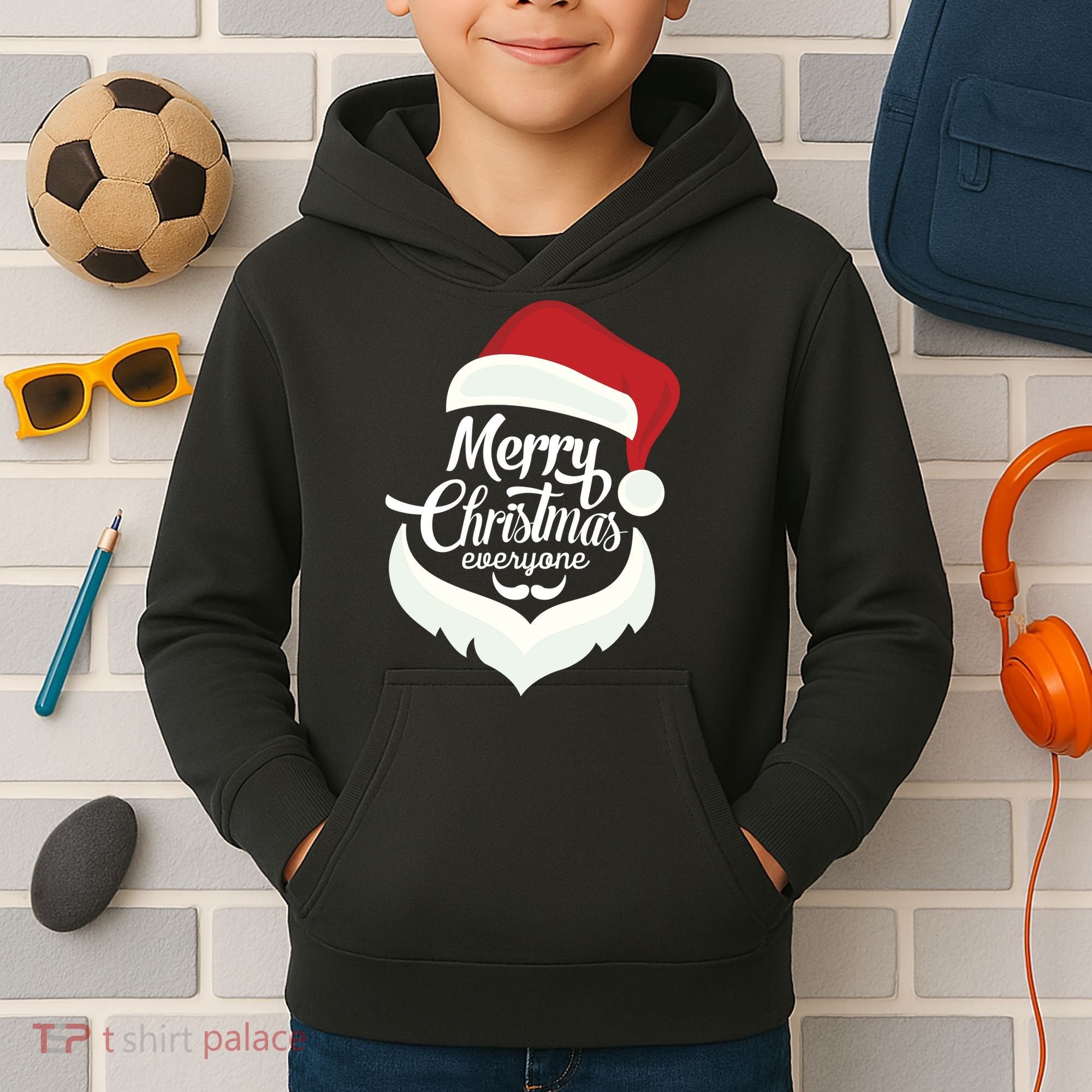 Merry Christmas Everyone Kids Hoodie