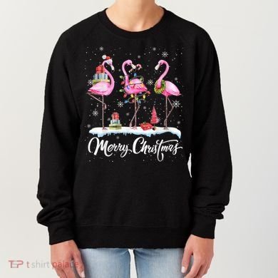 Merry Christmas Flamingo Women's Sweatshirt
