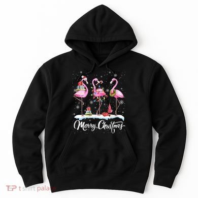 Merry Christmas Flamingo Hoodie