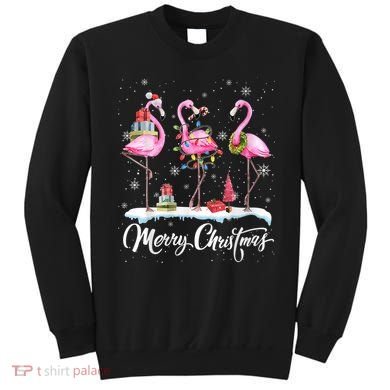 Merry Christmas Flamingo Sweatshirt