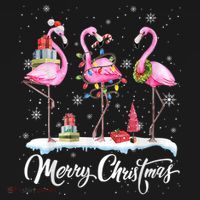 Merry Christmas Flamingo Sweatshirt thumb 3