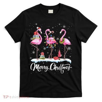 Merry Christmas Flamingo T-Shirt