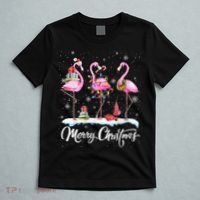 Merry Christmas Flamingo T-Shirt thumb 5