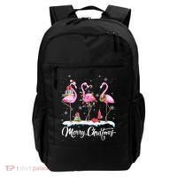Merry Christmas Flamingo Backpack thumb 0