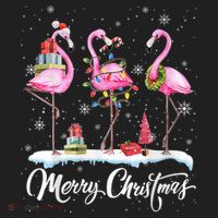 Merry Christmas Flamingo Tumbler thumb 3