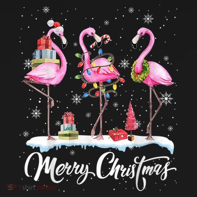 Merry Christmas Flamingo Premium T-Shirt