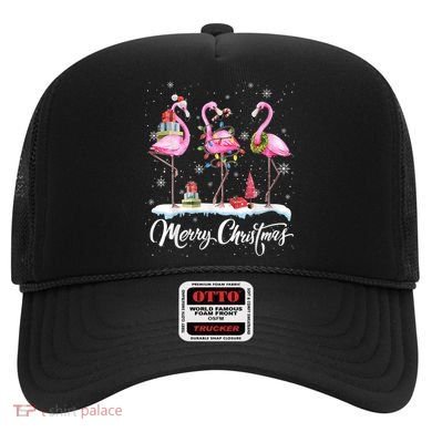 Merry Christmas Flamingo Hat