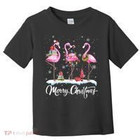 Merry Christmas Flamingo Toddler T-Shirt thumb 0