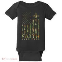 Military Camo Faith Over Fear Inspirational Christian Baby Bodysuit thumb 0