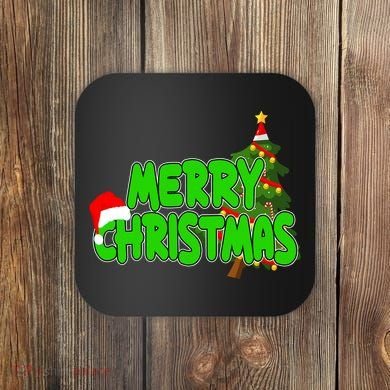 Merry Christmas Festive Holiday Coaster