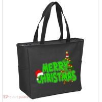 Merry Christmas Festive Holiday Tote Bag thumb 2