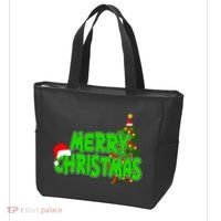 Merry Christmas Festive Holiday Tote Bag thumb 3