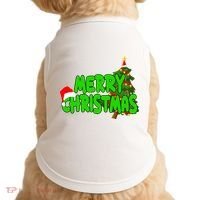 Merry Christmas Festive Holiday Doggie Tank thumb 0