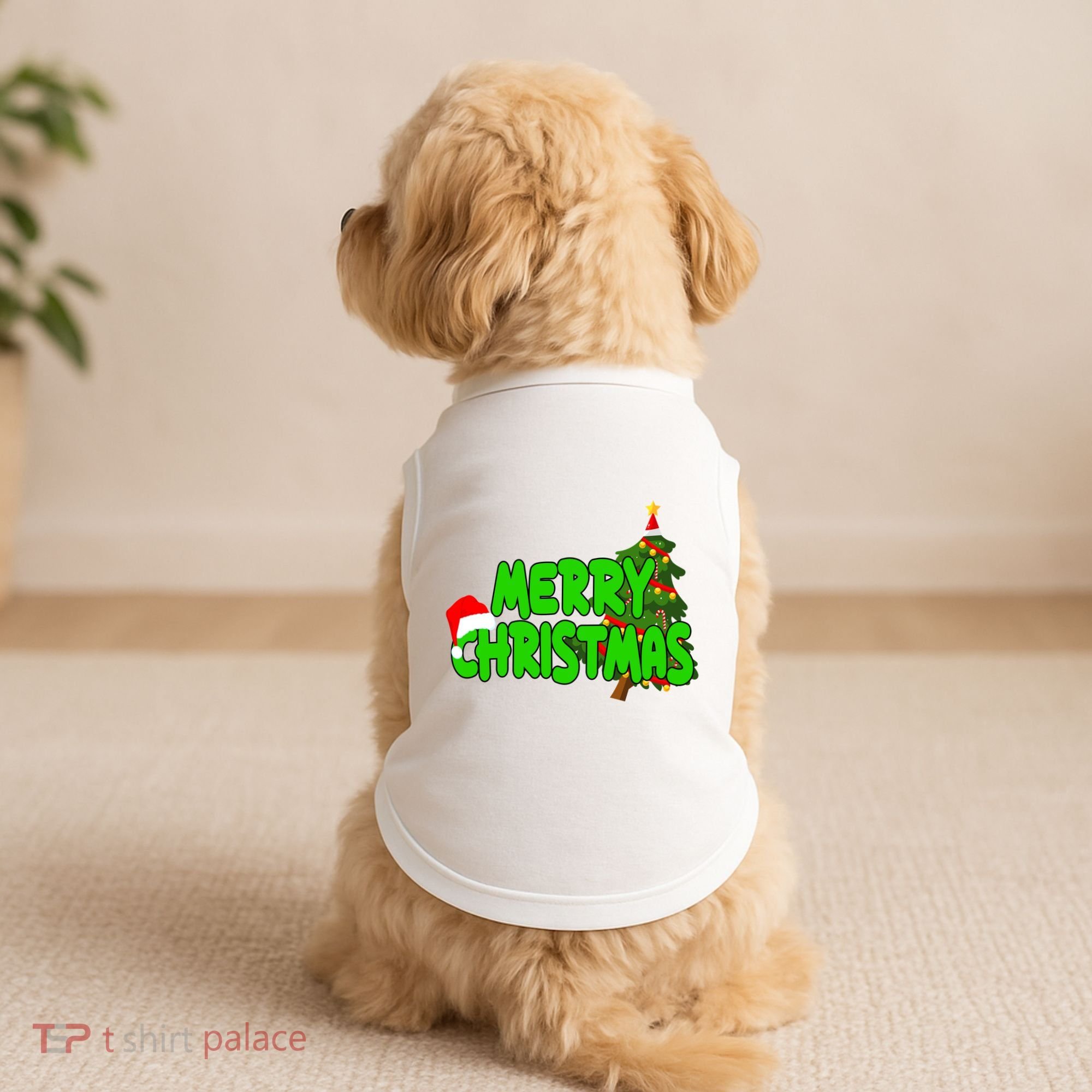 Merry Christmas Festive Holiday Doggie Tank