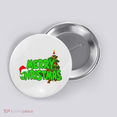 Merry Christmas Festive Holiday Button