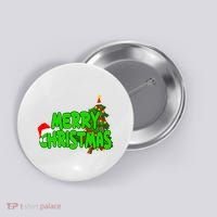 Merry Christmas Festive Holiday Button thumb 0
