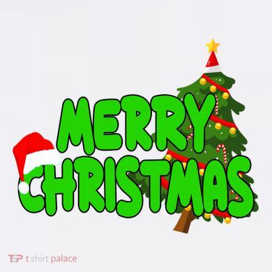 Merry Christmas Festive Holiday Urban Oversized Heavyweight T-Shirt