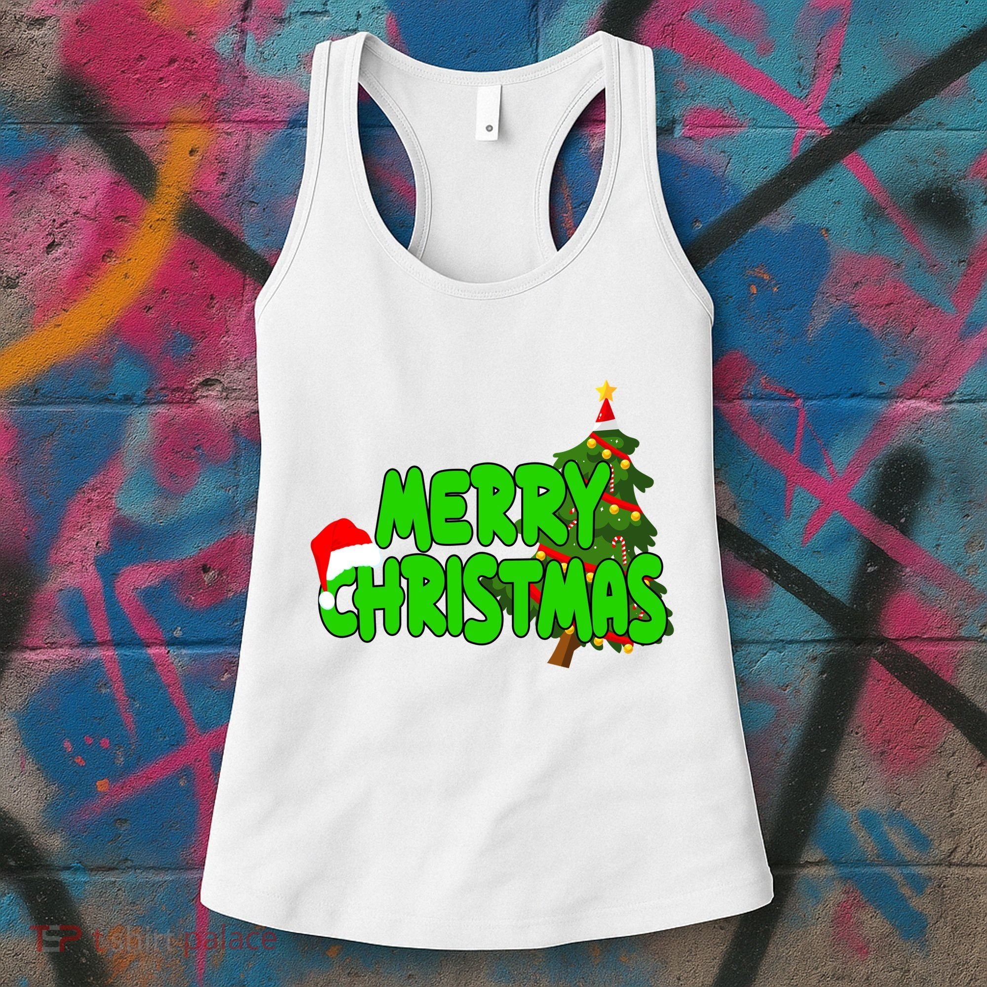 Merry Christmas Festive Holiday Women's Tank Top