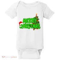 Merry Christmas Festive Holiday Baby Bodysuit thumb 0