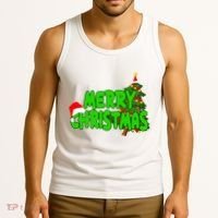 Merry Christmas Festive Holiday Tank Top thumb 3