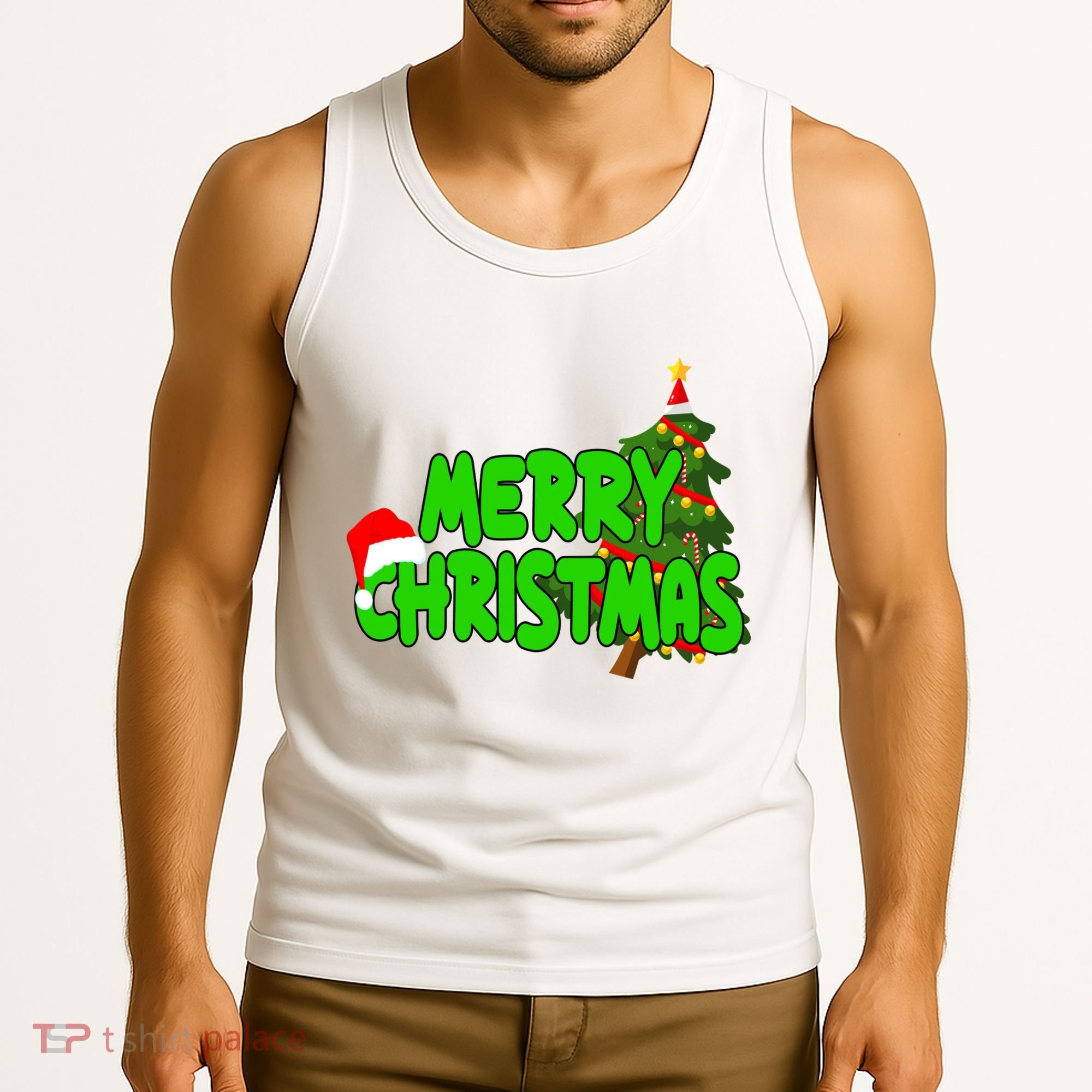 Merry Christmas Festive Holiday Tank Top